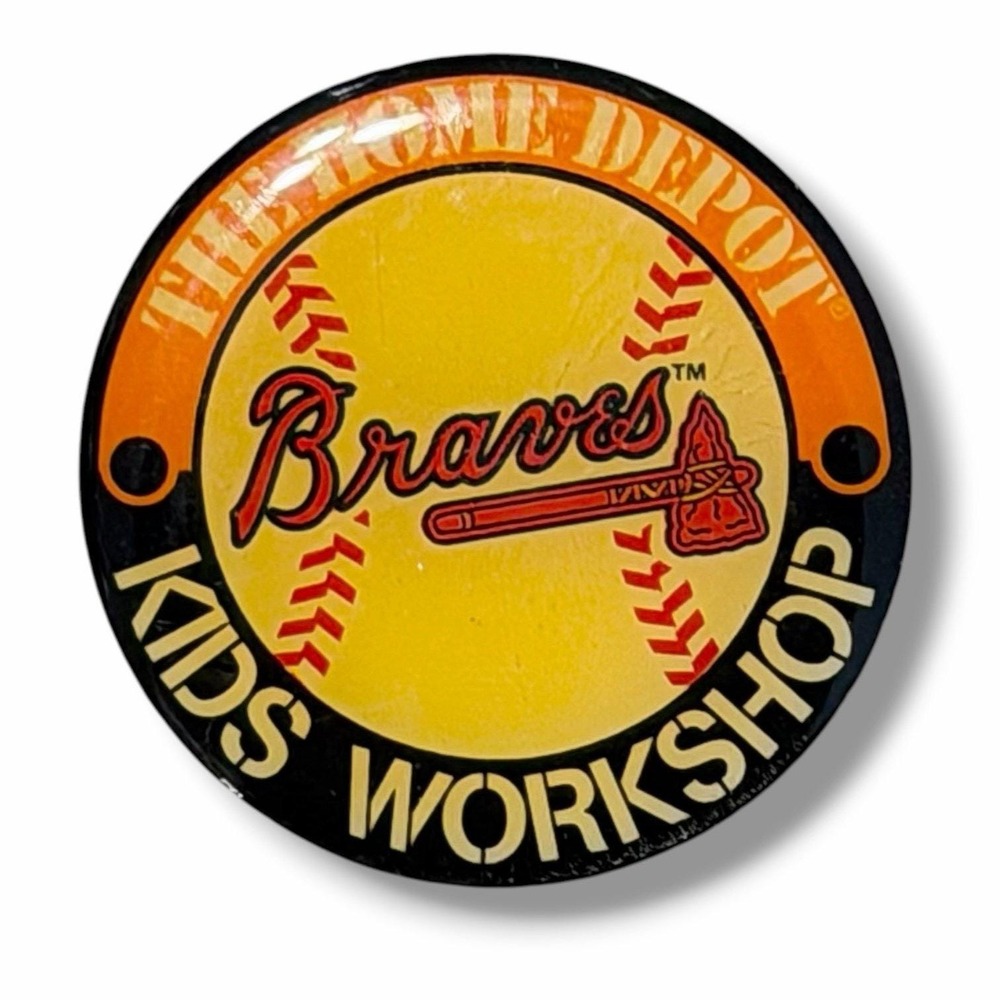 The Home Depot Atlanta Braves Kids Workshop Vintage Lapel Pin J27